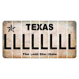 Texas Classic Cut License Plate Strips (Set of 8) L