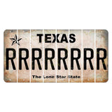 Texas Classic Cut License Plate Strips (Set of 8) R