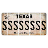 Texas Classic Cut License Plate Strips (Set of 8) S
