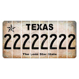Texas Classic Cut License Plate Strips (Set of 8) 2
