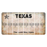 Texas Classic Cut License Plate Strips (Set of 8) Menorah