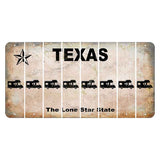 Texas Classic Cut License Plate Strips (Set of 8) Camper