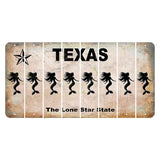 Texas Classic Cut License Plate Strips (Set of 8) Mermaid