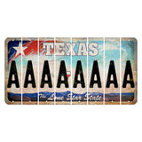 Texas Davis Mountains Cut License Plate Strips (Set of 8) A
