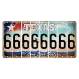 Texas Davis Mountains Cut License Plate Strips (Set of 8) 6