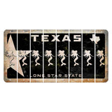 Texas Star Black Cut License Plate Strips (Set of 8) Mermaid