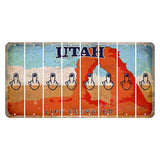 Utah Arch Cut License Plate Strips (Set of 8) Middle Finger