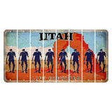 Utah Arch Cut License Plate Strips (Set of 8) Zombie