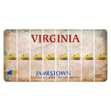 Virginia Jamestown Cut License Plate Strips (Set of 8) Dozer