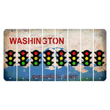 Washington Evergreen State Cut License Plate Strips (Set of 8) Traffic Light