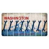 Washington Evergreen State Cut License Plate Strips (Set of 8) Wrench