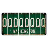 Washington Green Cut License Plate Strips (Set of 8) Q