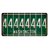 Washington Green Cut License Plate Strips (Set of 8) 4