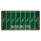 Washington Green Cut License Plate Strips (Set of 8) Rifle