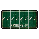 Washington Green Cut License Plate Strips (Set of 8) Submachine Gun