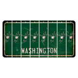 Washington Green Cut License Plate Strips (Set of 8) Bowling
