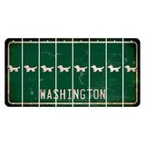 Washington Green Cut License Plate Strips (Set of 8) Dog