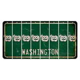 Washington Green Cut License Plate Strips (Set of 8) Pumpkin