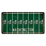 Washington Green Cut License Plate Strips (Set of 8) Ladybug