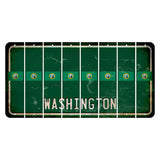 Washington Green Cut License Plate Strips (Set of 8) State Flag