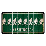 Washington Green Cut License Plate Strips (Set of 8) Bigfoot