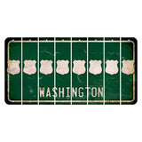 Washington Green Cut License Plate Strips (Set of 8) Police Badge
