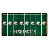 Washington Green Cut License Plate Strips (Set of 8) Football Helmet