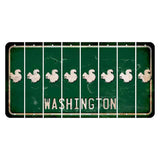 Washington Green Cut License Plate Strips (Set of 8) Squirrel