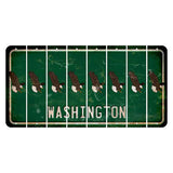 Washington Green Cut License Plate Strips (Set of 8) Bald Eagle