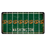 Washington Green Cut License Plate Strips (Set of 8) Pretzel
