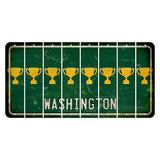 Washington Green Cut License Plate Strips (Set of 8) Trophy