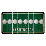 Washington Green Cut License Plate Strips (Set of 8) Golfball