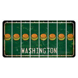 Washington Green Cut License Plate Strips (Set of 8) Hamburger