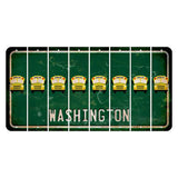 Washington Green Cut License Plate Strips (Set of 8) School Bus
