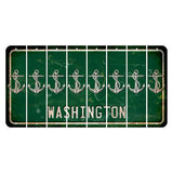 Washington Green Cut License Plate Strips (Set of 8) Boat Anchor