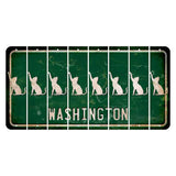 Washington Green Cut License Plate Strips (Set of 8) Cat