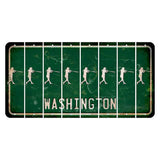 Washington Green Cut License Plate Strips (Set of 8) Softball Batter