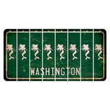 Washington Green Cut License Plate Strips (Set of 8) Mermaid