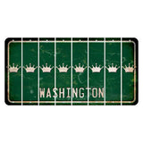 Washington Green Cut License Plate Strips (Set of 8) Crown
