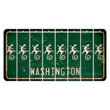 Washington Green Cut License Plate Strips (Set of 8) Gecko