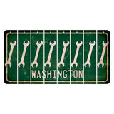 Washington Green Cut License Plate Strips (Set of 8) Wrench