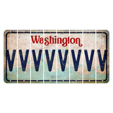 Washington Mount Rainier Cut License Plate Strips (Set of 8) V