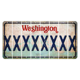 Washington Mount Rainier Cut License Plate Strips (Set of 8) X
