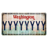 Washington Mount Rainier Cut License Plate Strips (Set of 8) Y