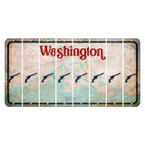 Washington Mount Rainier Cut License Plate Strips (Set of 8) Revolver