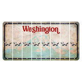 Washington Mount Rainier Cut License Plate Strips (Set of 8) Dog