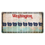 Washington Mount Rainier Cut License Plate Strips (Set of 8) Pumpkin