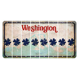 Washington Mount Rainier Cut License Plate Strips (Set of 8) Shamrock