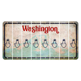 Washington Mount Rainier Cut License Plate Strips (Set of 8) Middle Finger