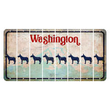 Washington Mount Rainier Cut License Plate Strips (Set of 8) Donkey